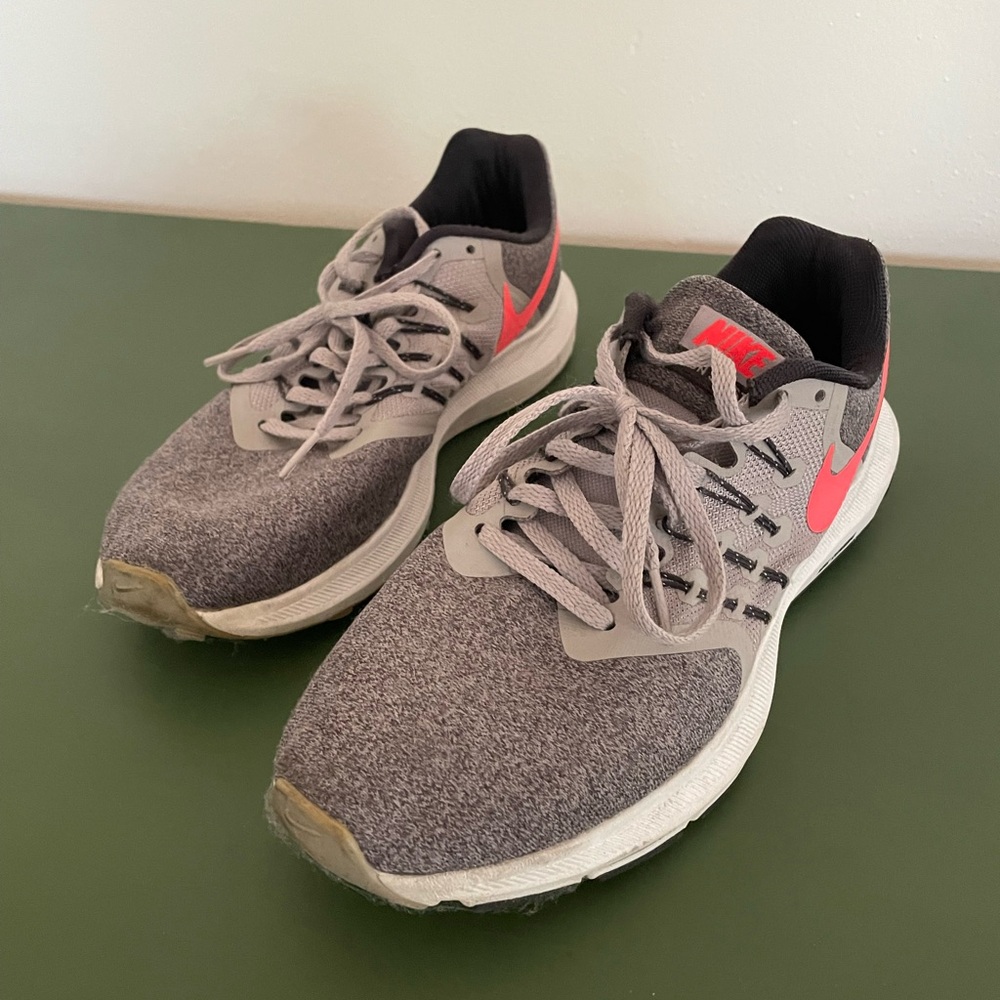 Nike Gray and Coral Athletic Sneakers